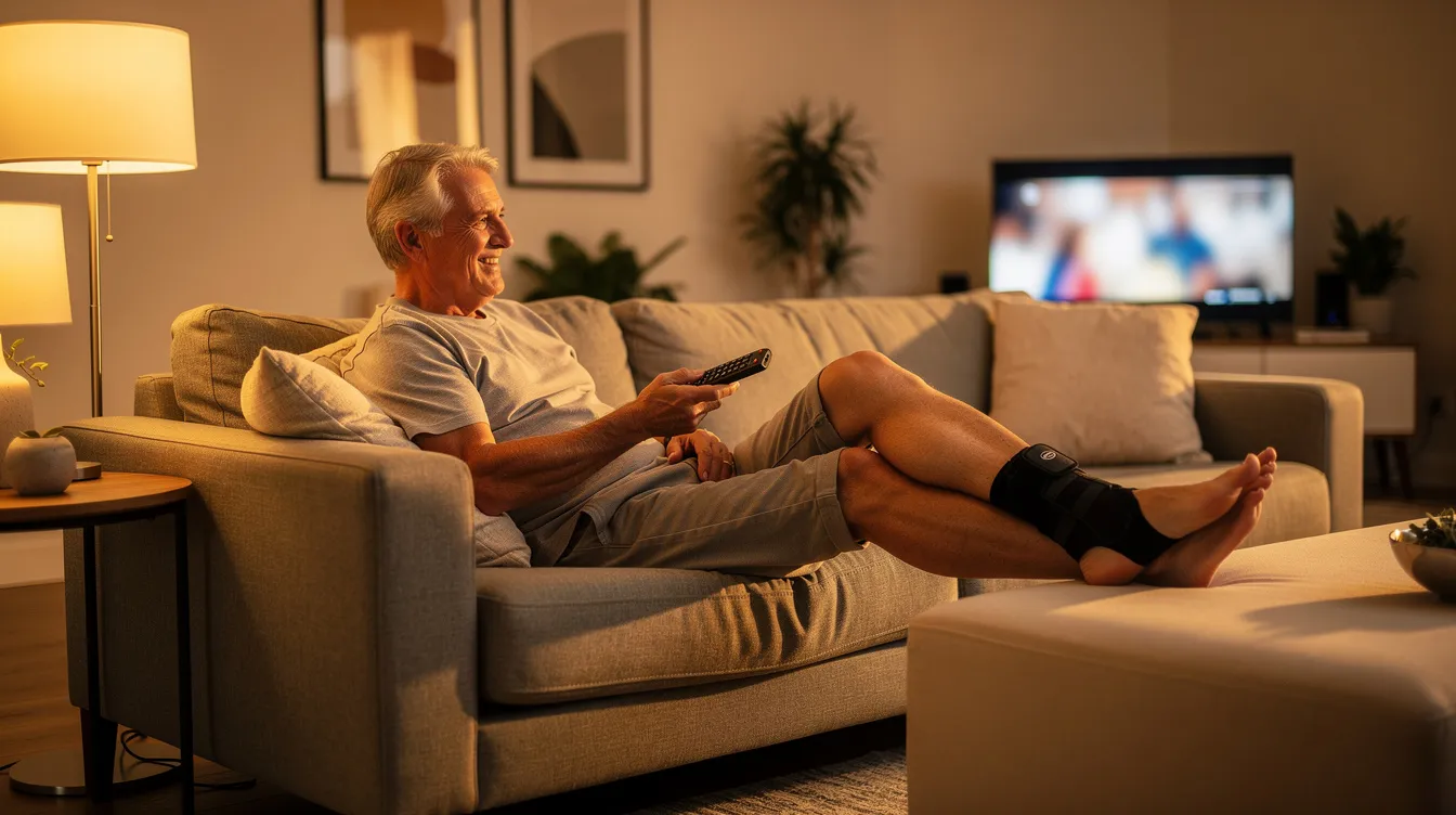 Using TheraPulse 360 while watching TV